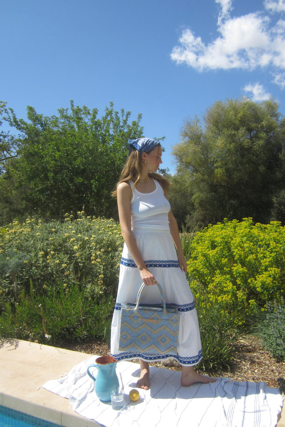 La Rambla shopper, mellem - Aquamarine